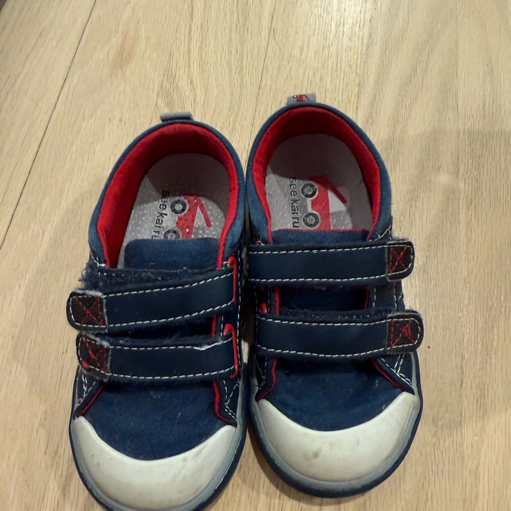 See Kai Run Blue and Red Sneakers for Everyday Comfort
